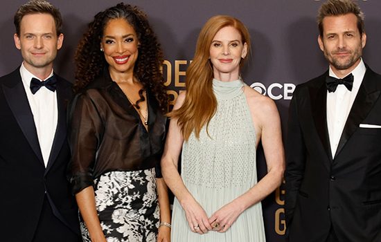 Sarah Rafferty and the Suits’ cast reunited at the Golden Globes