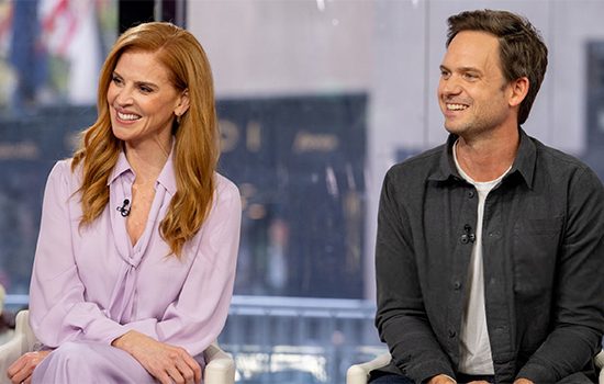 Sarah Rafferty and Patrick J. Adams on watching ‘Suits’ for first time
